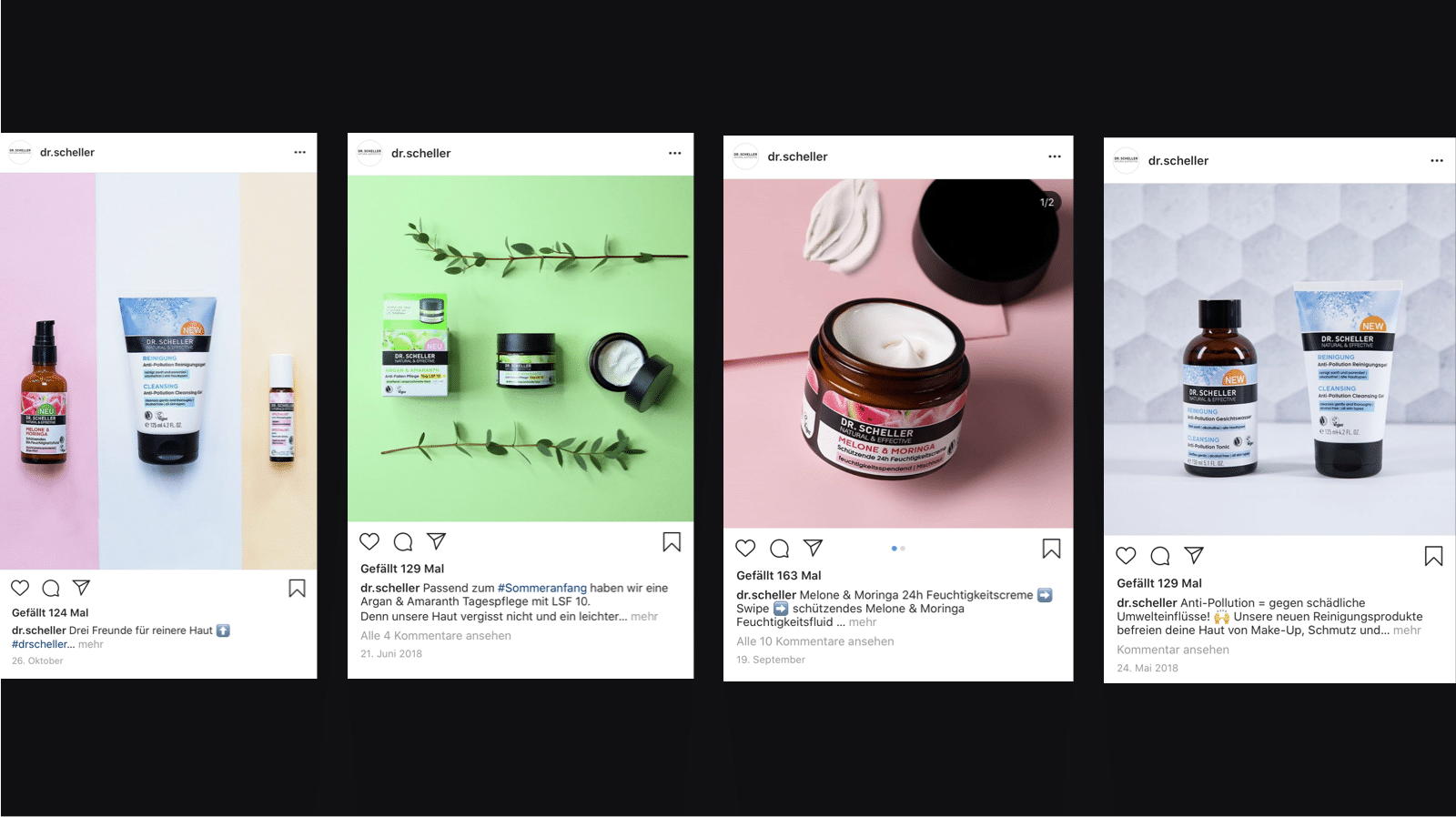 Dr. Scheller Instagram Postings für den Social Media Kanal