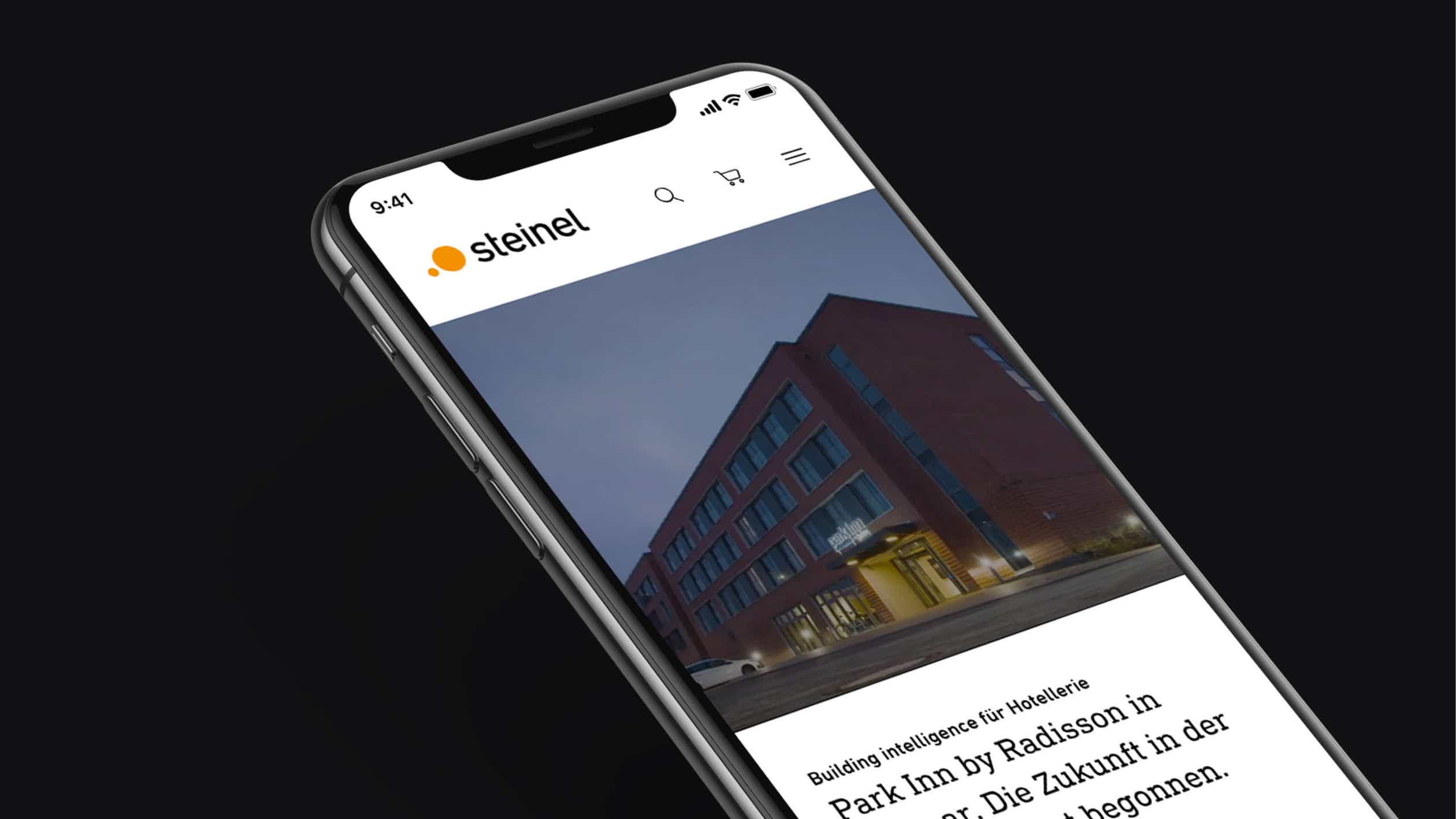 Steinel Website Relaunch Mockup